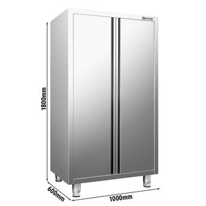 ตู้เก็บภาชนะเชิงพาณิชย์ PREMIUM - 1000x600 มม. - 2 ประตูคู่ - ความสูง: 1800 มม. - Product Image 2