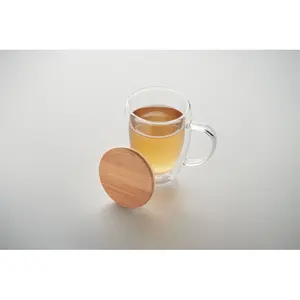 Tazza in vetro borosilicato TIRAL, merchandising sostenibile - Product Image 1