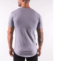 Fabrika Fiyatı Erkek Günlük Kısa Kollu Örme %100 Pamuk Özel Baskılı Nefes Alabilen Hızlı Kuruyan Kırışmaz 180g Tişört