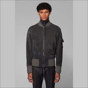 Unisex Sheep Skin <b>Camouflage</b> Motorcycle Jacket with Bomber Style Ribbed Hem and Cuffs Custom Logo - Product Image 3