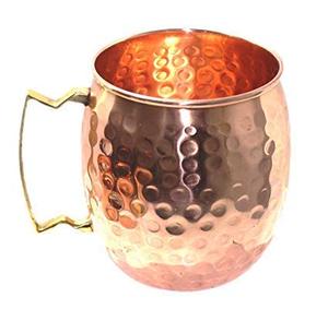Rustic Handmade Eco-Friendly Food Grade Pure Copper <b>Mug</b> Brass Handle <b>Large</b> Capacity for Healthy Drinking Lifestyle Wholesale - Product Image 2