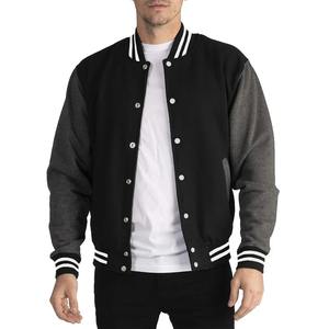 Noir blanc gris Collision couleur veste ample surdimensionné S-5XL vêtements hommes Baseball vêtements rue manteau chaud polaire doux vestes - Product Image 4