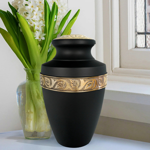 Urne à cendres personnalisée pour adultes Pot de crémation en métal de qualité grossiste de fournitures funéraires de qualité exporté en Inde - Product Image 3