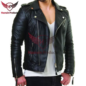 New Arrival: Custom Windproof Casual Black Riding Biker Motorcycle Men <b>Leather</b> <b>Jackets</b> - Stylish Fashion <b>Genuine</b> <b>Leather</b> <b>Jackets</b> - Product Image 4