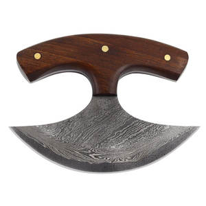 Wholesale Customized Industrial Grade Best Quality Drop Sipping Handmade Stainless Steel Pizza Cutter Viking <b>Axe</b> Leather Sheath - Product Image 6