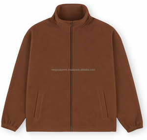 Veste en molleton décontractée pour homme 100% coton Manteau chaud d'automne Broderie personnalisée Style streetwear Haute qualité Vente en gros - Product Image 2