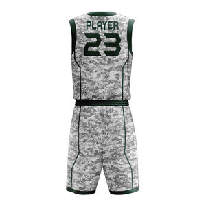 Uniforme de basket-ball bleu personnalisé avec sublimation BSCI maillot d'été réversible et short de basket-ball respirant dernière conception - Product Image 5
