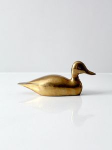 Sculpture antique Arts Sculpture de canard décorative en laiton de haute qualité pour la décoration de maisons et de jardin Sculpture de canard artisanale en métal - Product Image 5