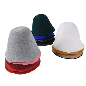 Sombrero Clásico de Fieltro para Mujer, Estilo Cloche, para Otoño e Invierno, de Lana, con Copa Cónica, para Manualidades de Sombrerería, Base para Tocados - Product Image 1