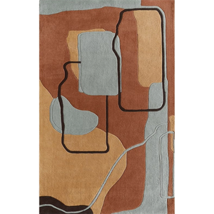 Tapis de luxe Pelican en laine de Nouvelle-Zélande, fait main, à poils longs, épais, anti-taches, décoration moderne pour la maison, unique - Product Image 1