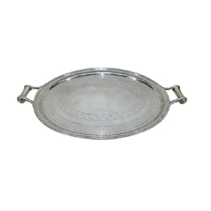 Plateau à nourriture en métal de grande taille au design moderne, plateau de service pour desserts fait à la main, idéal pour la restauration rapide et les repas élégants - Product Image 3