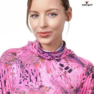 Maillot de pêche de haute qualité tissu polyester à séchage rapide sweats à capuche par sublimation à manches longues sweats à capuche respirants pour femmes à séchage rapide - Product Image 3