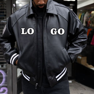 Chaqueta de cuero premium para hombre, corte ajustado, cálida, de invierno, hecha con cuero genuino para un estilo casual moderno. - Product Image 3