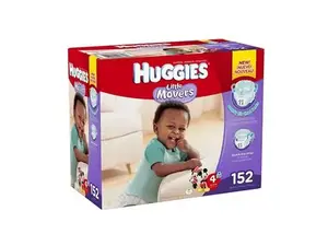 Couches Huggies taille 3, couches pour bébés Little Movers, taille 3 (7-13 kg), 156 couches (6 paquets de 26) - Product Image 3