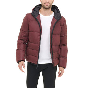 Chaqueta larga acolchada para hombre, diseño de burbuja de gran tamaño con cuello levantado, acolchado impermeable, estilo callejero HECHO DE Cachemira - Product Image 4
