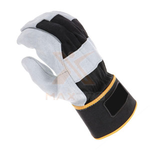 Comfortable Protective Heavy Duty Anti-Slip Leather Working <b>Gloves</b> with Safety Cuff Waterproof & Fireproof - Product Image 6