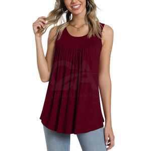 Plus Size Cotton Polyester Made Women Tank <b>Top</b> Hot Selling Low Price Women Tank <b>Top</b> Made in Pakistan - Product Image 4