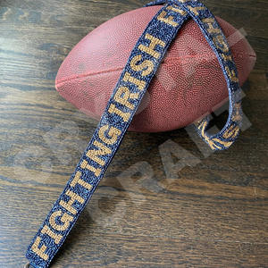 Fighting Irish Beaded Purse Strap Customized White Gold Seed Bead <b>Bag</b> Straps <b>Accessories</b> <b>Bags</b> Special <b>Bag</b> Parts <b>Accessories</b> - Product Image 1