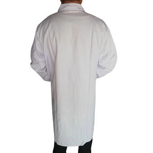 Unisex <b>Long</b> Sleeve Winter Lab <b>Coat</b> <b>White</b> Outwear Blouse with Pockets for Men & <b>Women</b>-Hospital Uniforms - Product Image 2