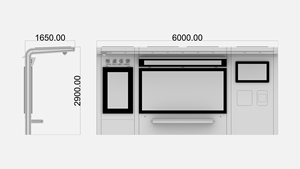 Pensilina per Fermata dell'Autobus con Schermo LCD Pubblicitario, Lightbox Digitali, Design Intelligente, Telaio in Alluminio, Panchina Resistente alle Intemperie - Product Image 5