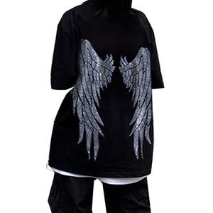 เสื้อยืดผ้าฝ้ายแขนสั้นลายกราฟิกสำหรับผู้ชายเสื้อยืดผ้าฝ้าย100% กราฟิกประกายเพชรออกแบบโลโก้ได้ตามต้องการ - Product Image 4