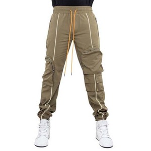 High Quality OEM Pakistan Custom Design Men's Casual <b>Drawstring</b> <b>Trousers</b> Breathable Canvas Joggers Pants with Mid Waist - Product Image 4