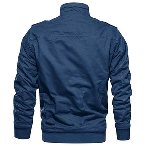 Chaquetas de Hombre de Alta Calidad, Cortavientos, Abrigos de Otoño Invierno, Chaquetas Bomber con Múltiples Bolsillos, Cuello Alto, Estilo Motociclista - Product Image 5