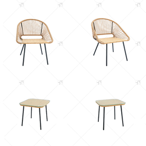 Set Bistrot da Esterno in 3 Pezzi, Tavolino con Due Sedie per Giardino, Balcone, Cortile, Caffè e Spazi Ricreativi - Product Image 5