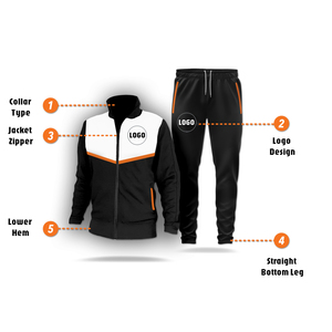 Vente chaude, ensembles de mode pour hommes, sweat-shirt en polyester et coton, pantalon de survêtement, costume deux pièces, survêtement personnalisé pour hommes, haute qualité - Product Image 2