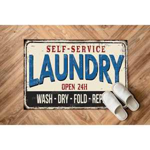 Printed Rug - Modern Design <b>for</b> <b>Laundry</b> <b>Room</b> <b>Decor</b> and Housewarming Gift,Nonwoven Thin Rug - Product Image 2