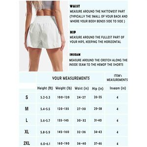 กางเกงขาสั้นโยคะผ้าสแปนเด็กซ์ผ้าไนลอนผสมผ้าสแปนเด็กซ์ความยาวด้านหลังสูงแบบไม่มีตะเข็บด้านหน้า - Product Image 6