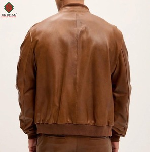 Chaqueta de Motociclista de Cuero Auténtico para Hombre, Corte Ajustado, Chaqueta de Motociclista de Cuero con Cremalleras, Elegante Chaqueta de Motociclista de Piel de Cordero para Hombre - Product Image 2