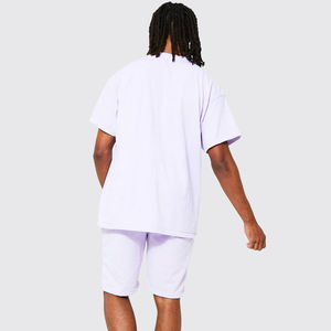 Muestra Gratuita, Conjunto de Ropa de Verano para Mujer con Logotipo Personalizado, Conjunto de Dos Piezas con Camiseta de Cuello Redondo de Color Sólido y Pantalones Cortos de Ciclista - Product Image 3