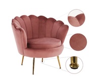 Fauteuil en velours moderne de haute qualité, fauteuil de loisirs, meubles de salon, fauteuil de canapé en velours