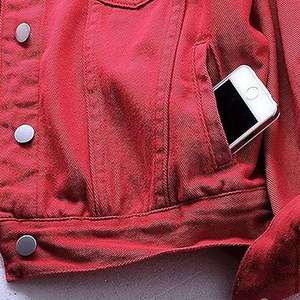 Chaqueta Vaquera Informal para Mujer, Diseño Personalizado, Talla Grande, Chaquetas Vaqueras Informales de Moda para Damas - Product Image 3