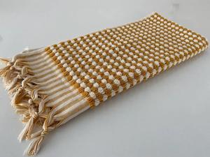 Serviette de bain et de toilette en coton 100% de qualité supérieure, tissée, douce, à pompons, rayée, 50x100, séchage rapide, 250gr, multi-usages, fabriquée en Turquie - Product Image 5