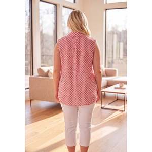 Chemise sans manches à motifs grande taille fuchsia - Product Image 4