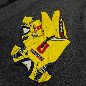 Wholesale American Football Jersey <b>Pant</b> Polyester <b>Mesh</b> Digital Print Customized Uniforms Short Sleeve - Product Image 4