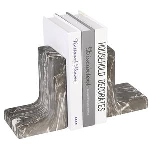 Serre-livres en métal marbré massif de taille moyenne de qualité supérieure Design tendance avec prix réduit - Product Image 2