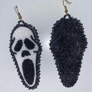 Pendientes de cuentas bohemias con flecos en cascada Andy de diseño turquesa, regalo de joyería único - Product Image 2