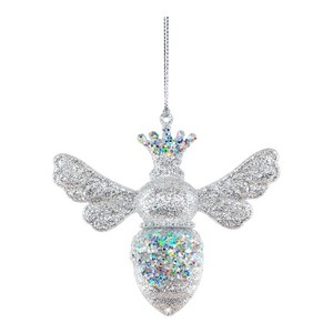 Alta calidad Navidad Año Nuevo Primavera temporada colgante árbol decoración oro brillo acrílico reina abeja ornamento - Product Image 4