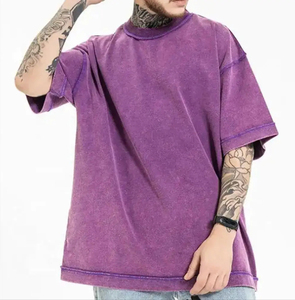 Vente en gros T-shirt unisexe à manches courtes 100% coton avec logo imprimé personnalisé T-shirts surdimensionnés pour hommes séchage rapide léger tricoté numérique - Product Image 1