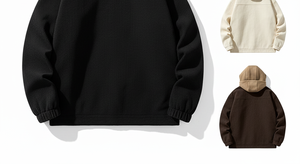 Mens Casual Workwear Winter Fashion Hooded Corduroy Solid Dyed Loose Fit Washed Techniques Thick Windproof Eco-Friendly Jackets - Product Image 5