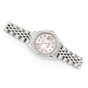 Montre à quartz en acier inoxydable pour homme, style hip-hop, cadran en verre serti de diamants moissanite VVS, mouvement ETA - Product Image 3