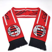 Écharpe d'hiver en acrylique pour homme adulte, vente en gros, logo personnalisé, bannières sportives tricotées, hockey, football, soccer, haute qualité, sur mesure