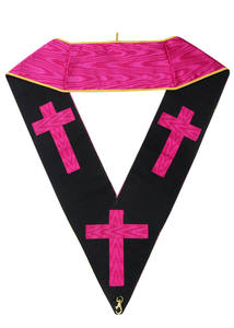 Col officier maçonnique de la Loge Bleue, brodé à la main, vintage, rectangulaire, en dentelle de velours, tissu de haute qualité, personnalisé, 2026 - Product Image 2