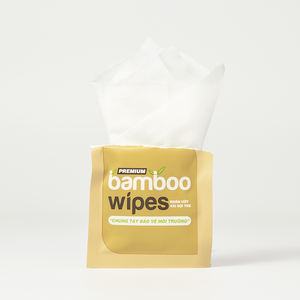 High Quality Eco Bamboo <b>Wet</b> Cleansing <b>Wipes</b> 20 Pcs per Pack Biodegradable from Vietnam - Product Image 2