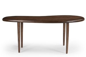 Colección Kashew, mesa de comedor moderna personalizada, muebles de mesa central marrón tabaco para el hogar, sala de estar, comedor - Product Image 4