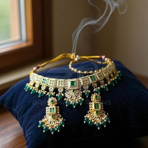 Ensemble de bijoux 2026, collier, boucles d'oreilles, bijoux de mariée tendance, taille adulte, fête de mariage, classique, femme - Product Image 6