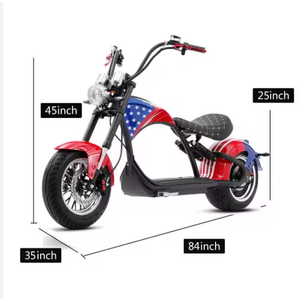 Moto électrique Citycoco 2000W 60V 30AH avec batterie, 45KM/H, homologuée COC, entrepôt UE - Product Image 3